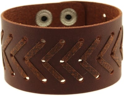 Behave - Armband - bruin leer - casual urban look - 22 cm