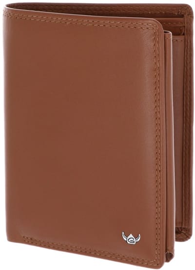Golden Head Leren portemonnee Polo RFID Protect Kombischeintasche mit Riegel 1458 Cognac bruine