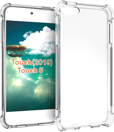 Peachy Antislip Valbestendig TPU Hoes Case voor de geschikt voor iPod Touch 5 iPod Touch 6 iPod Touch 7 - Transparant