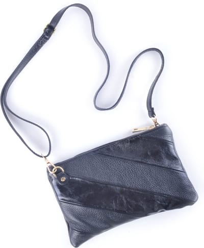 Giuliano Rainbow Metallic Schoudertas - Clutch Zwart