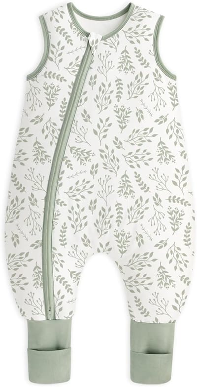 Babyslaapzak met Voeten 1,5 TOG voor Winter, Katoenen Slaapzak voor Baby's 18-36 Maanden, 80 cm, Geschikt voor Babylengte 90-100 cm