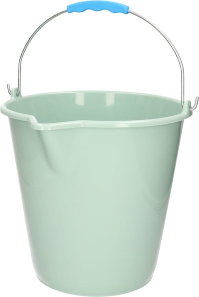 Plasticforte Emmer - met schenktuit - 12L - mintgroen - schoonmaakemmer