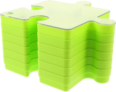 Opbergbakken Puzzel - Sorteerbakken Set - Hobby Organiseren - Stapelbaar Ontwerp - 6 Stuks - Groen
