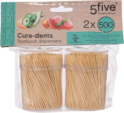 Bamboe Tandenstokers - 2 Dozen van 500 Stuks