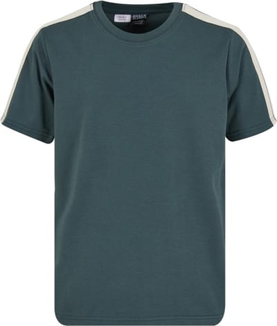 Urban Classics - Tennis Core Kinder T-shirt - Kids 110/116 - Donkergroen