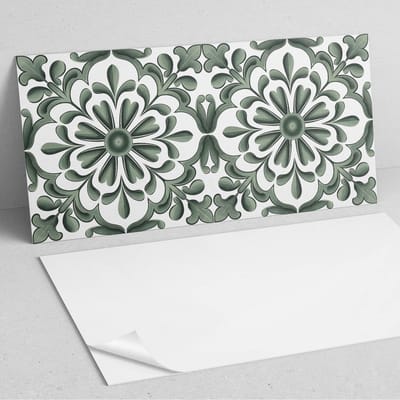 Coloray Wandpanelen Zelfklevend - Plantmotief in een cirkel PVC Wandpaneel - 100 cm x 50 cm - Groente Wandbekleding Zelfklevend - 1 stuk - Texturen Wandpanelen Zelfklevend - Wandpaneel Keuken - Wandpanelen Badkamer