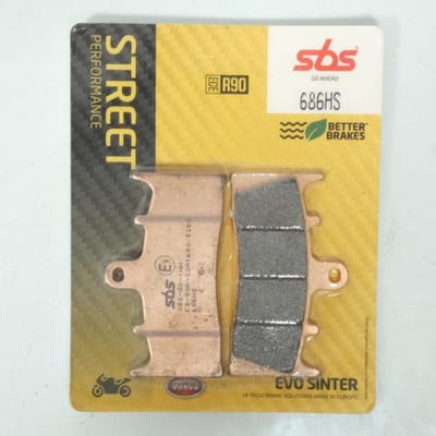 Plaquette de frein SBS pour Moto Kawasaki 1200 ZX12R 2000 à 2003 AV / 686HS FR Neuf