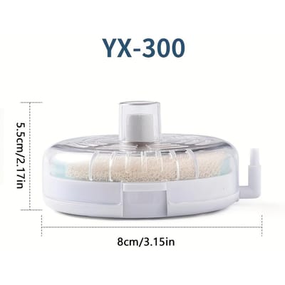 1 aquarium sponge filter, small fish tank filter, suitable for fish tanks under 5 gallons (excluding air pump) Pack of 1 white