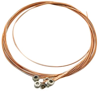 Scoby - Gitaarsnaren Set - 4 Bronzen en 2 Zilveren Snaren - Stalen Snaren - Guitar Strings - Gitaarstemmen - 1 Set