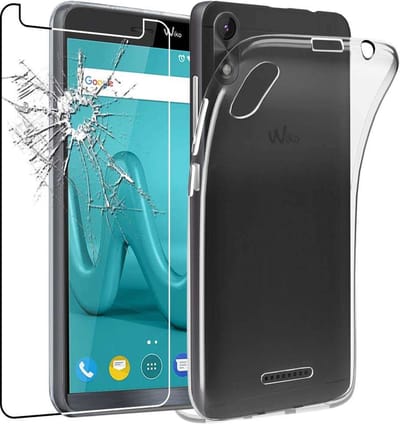ebestStar - Hoes geschikt voor Wiko Lenny 4 Plus, Back Cover, Beschermhoes anti-luchtbellen hoesje, Transparant + Gehard Glas