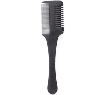 1 pièce Tondeuse Manche Noir Rasoir à Cheveux Coupe Affinage Peigne avec Lames noir
