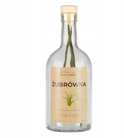 Bimberek Blanka - Fles met Zubrowka Gras - Transparant - 500ml - Synthetische Kurk