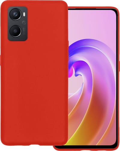 Hoesje Geschikt voor OPPO A76 - Sterk & Shockproof - Hoes Cover - Siliconen Case - Rood
