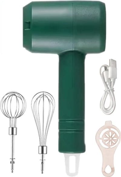 Draadloze elektrische eierklopper, handmixer, drie snelheden, USB-oplaadbare mixer, geschikt voor het bakken van pannenkoeken, draagbare eierklopper.