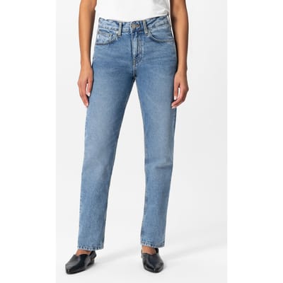 Mud Jeans Easy Go - Stone Vintage Stone Vintage Maat: W26L30 | Straight Jeans Outlet | Dames | Blauw