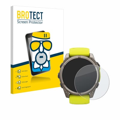 BROTECT - Screenprotector voor Garmin Fenix 8 Solar (51 mm) - Folie Beschermfolie Beschermglas matte