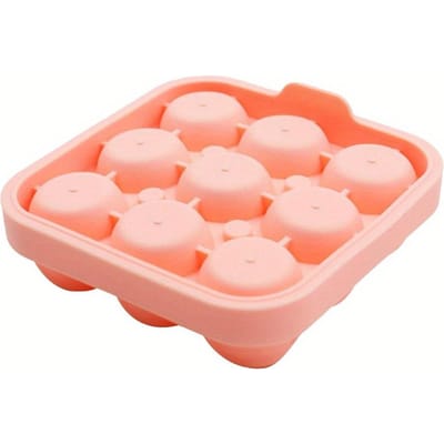 1 moule à glaçons en silicone en forme de rose, moule multifonctionnel pour chocolat, moule pour pudding, gelée, bonbons, bac à glaçons, bacs à glaçons pour boisson de congélateur rose