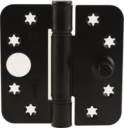Ivana Veiligheidsscharnier Top 140 89x89mm SKG3 3-Knoops Zwart Gezet
