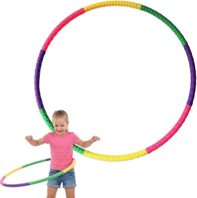Hula Hoops voor Kinderen en Volwassenen, 8 Stuks, Verstelbare 58 cm, Ideaal voor Fitness en Dans, Geschikt vanaf 3 Jaar