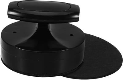 Airhockey Pusher Pads - Tafelhockey Vervanging - Snelle Spelactie - Zelfklevende Bevestiging - 9.3 cm Diameter - Zwart