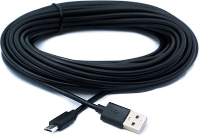 USB 2.0 kabel 10 m Micro B naar type A - Oplaadkabel voor smartphones en tablets