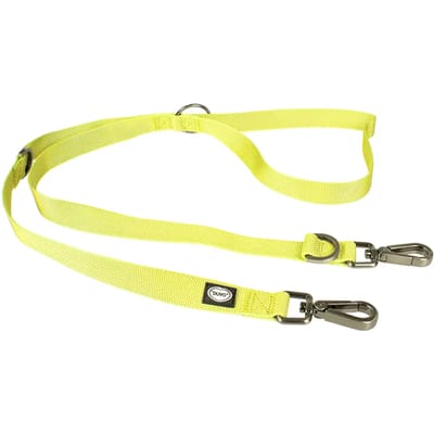 Duvoplus - Uitlaatriem Voor Dieren - Hond - Explor North Duo Leiband Nylon Xxl 200cm/25mm Neon Geel - 1st