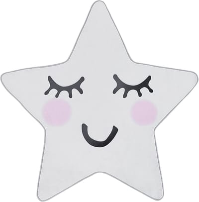 SIRIUS - Vloerkleed - Wit - 120 x 120 cm - Polyester