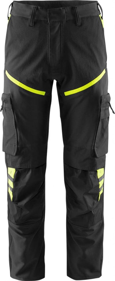 Fristads Stretch Werkbroek 2653 Lws - Zwart/hi-vis geel - D108