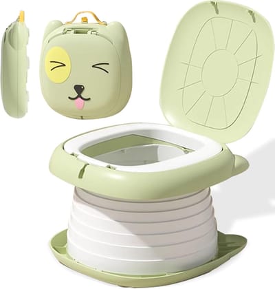 Draagbaar Kinderpotje – Opvouwbaar Reispotje voor Peuters – Compact Camping Toilet met Opvangzakken