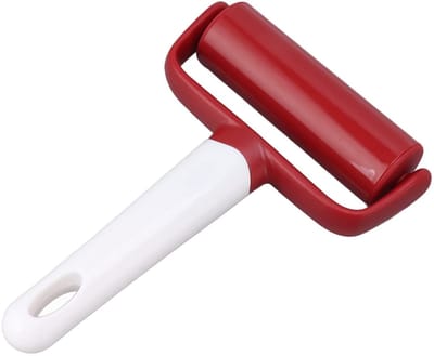 Dailygoods- Deegroller Antislip - Kleine Deegroller - Handbediening - Voor Pizza/Taart - Hangend Gatontwerp - Gelijkmatige Korst