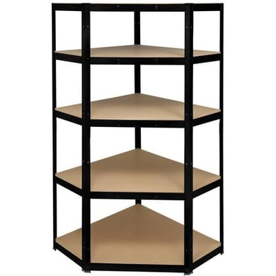 TOOLCRAFT TO-8701224 Stellingkast hoekmodule 175 kg (b x h x d) 70 x 1.8 x 70 cm Metaal (poedercoating), MDF Galvanisch verzinkt Zwart (mat) Metaal