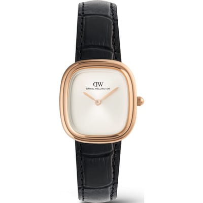Daniel Wellington DW Watch Margot Black Croc Rose Gold 24mm