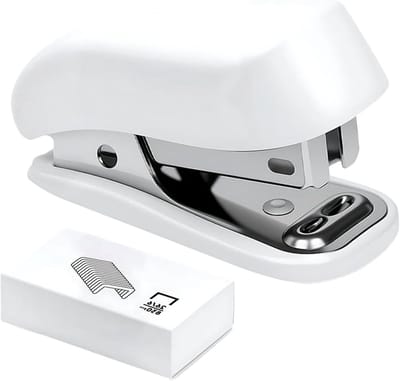 Nietmachine - Papierbinder - Documenten Binden - Geïntegreerde Verwijderaar - Compact Formaat - Wit