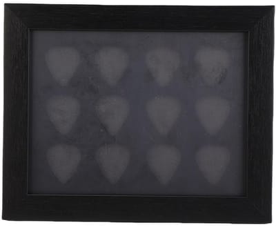 Dailygoods- Plectrumhouder 12 Capaciteit - Gitaar Plectrum Display - Muur Beugel - Bureau Decoratie - Robuuste/Lichte Constructie - Uniek Kunstwerk