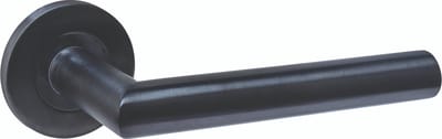Intersteel Deurkruk Q 01 op rozet verdekt ø52x6mm PVD zwart