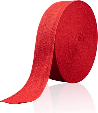 Katoenen Bias Binding Tape Rood 25mm 45m voor Naaiwerk, Kleding en Ambacht - 17 Keuzeopties Beschikbaar