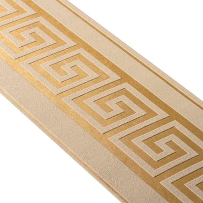 GRIEKSE SLEUTEL BEHANGRAND | Zelfklevend - goud - A.S. Création Only Borders 11