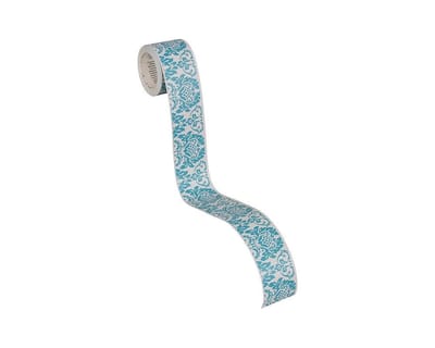 BAROK ORNAMENTEN BEHANGRAND | Zelfklevend - grijs turquoise - A.S. Création Only Borders 11