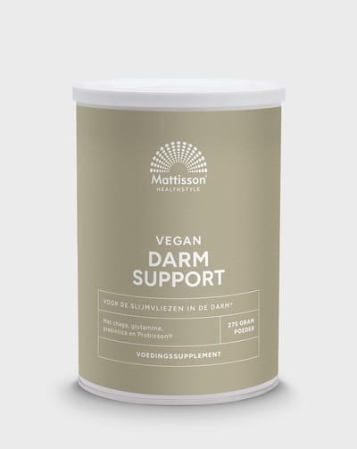 Mattisson - Darm Support - Acai, L-Glutamine, probisson, Chaga en Guarboonvezels - Voedingssupplement Slijmvliezen Darm - 275 Gram