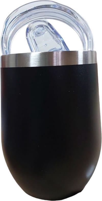 RVS Koffiebeker To Go - met helder deksel - Thermosbeker - Theebeker - 500ml - BPA & Lekvrij - Travel mug - Dubbelwandig roestvrij staal drinkflessen – Zwart