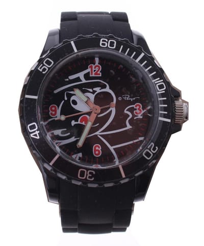 Kinderhorloge Smurfen - Zwart