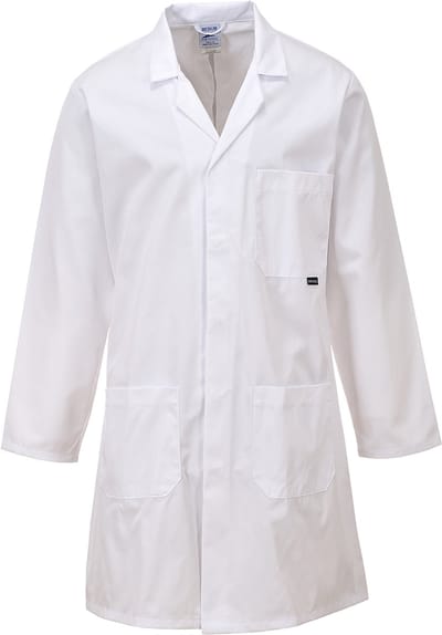 Portwest Standaard Stof- of labojas C852 - Wit - XXXL