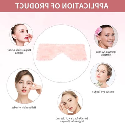 Anti-Aging Oogmasker van Jade, Koude Therapie voor Vermoeide Ogen, Verlichting van Oogvermoeidheid en Ontspanning