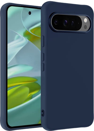 Hoesje - Geschikt voor Google Pixel 10 Pro - Sterk & Shockproof - Hoes Cover - Siliconen Case - Telefoonhoesjes - Donkerblauw
