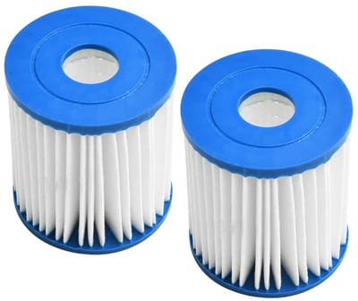 Dailygoods- Bubbelbadfilter Vervangend - Filterpatroon - Voor Intex Type H - 2 Pack - Vouwontwerp - Houdt water schoon en fris - Zwembadfilter