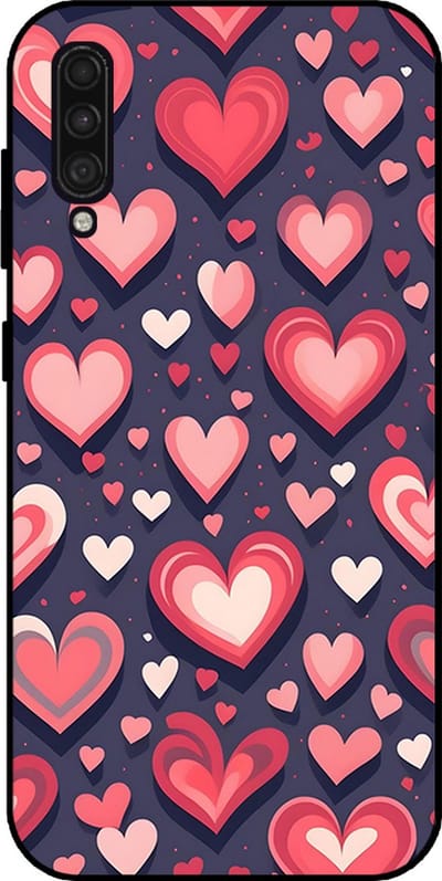 Smartphonica Telefoonhoesje Geschikt voor Samsung Galaxy A30s/A50/A50s met Hartjes Opdruk - TPU Backcover Case With Heart Design geschikt voor Samsung Galaxy A30s;Samsung Galaxy A50;Samsung Galaxy A50s