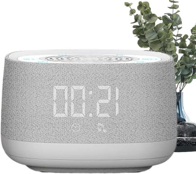 Geluidmachine - Slaaphulpapparaat - Ontspannen slapen - Draadloze Bluetooth 5.0 - Compact formaat - Wit