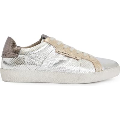 AllSaints Sheer Met Sneaker Silver/gold Size: 41 | Sneakers Outlet | Dames | Zilver