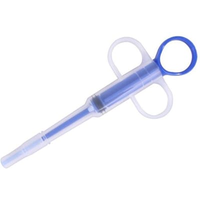 Transparante Hond Kat Huisdier Pill Medicament Feeder Injector Spuit Voedingshulpmiddel pack-1 blauw