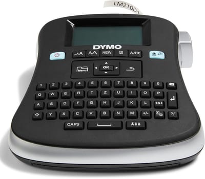 DYMO LabelManager 210D-labelmaker | Desktoplabelprinter | Draagbare labelmaker met QWERTZ-toetsenbord | Groot scherm en toetsen voor snelle toegang | Voor kantoor- en thuisgebruik